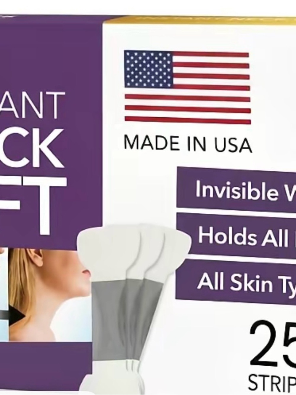 Invisible Back Support Strips - White/Gray